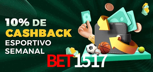 10% de bônus de cashback na bet1517