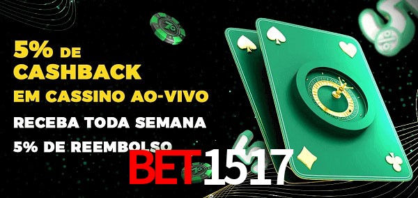 Promoções do cassino ao Vivo bet1517